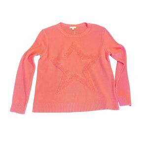 Lisa Todd Stellar Star Sweater In Cotton Candy NWT Size Small